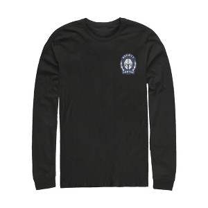Men's Star Wars The Mandalorian Bounty Hunter Badge Long Sleeve Shirt - 1 of 3