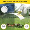 Chicken Coop Large Metal Chicken House Pen Outdoor for Yards with Cover,Spire-Roof Walk-in Poultry Cage, Metal Chicken Coop - 4 of 4