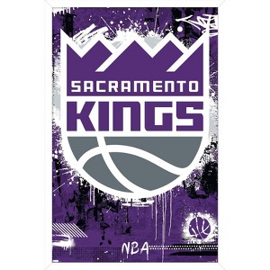 Trends International NBA Sacramento Kings - Maximalist Logo 23 Framed Wall Poster Prints - 1 of 4