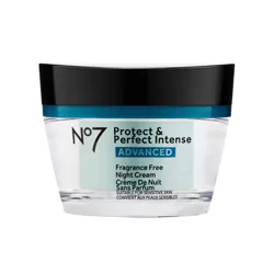 No7 Protect & Perfect Intense Advanced Fragrance Free Night Cream - 1.69 fl oz