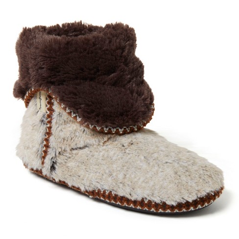 Women's beth furry discount foldover boot slipper