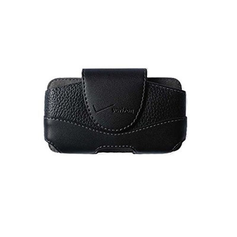 Verizon Universal Leather Pouch with Rotating Clip for Convoy 4 and etc - Black, 2 of 4