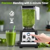 Itopfox Blender for Smoothies with 1800W Peak Power, 68oz BPA-Free Pitcher, Timer & Speed Control, 6 Stainless Steel Blades, Dishwasher Safe - 4 of 4