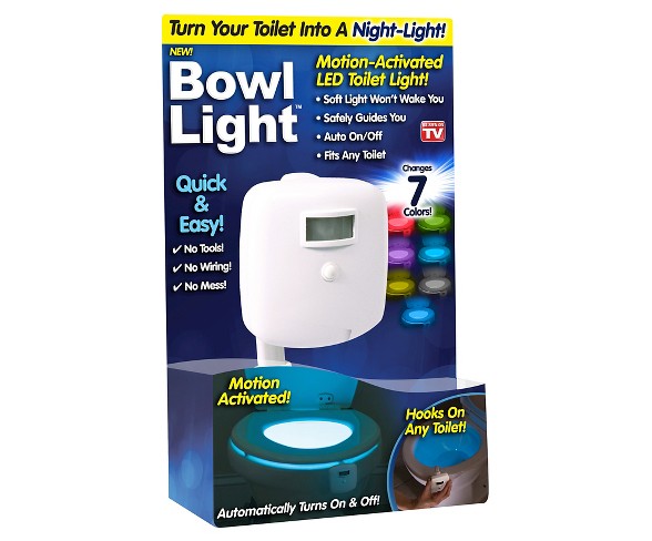 As Seen on TV&#174; Motion-Activated LED Toilet Light