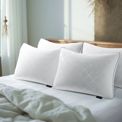 Wellos Microfibre White Pillows (Set of 2)