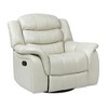 Jennifer Taylor Home Rover 41.5" Swivel Glider Push Back Manual Recliner Arm Chair in Cream Off-White - 2 of 4