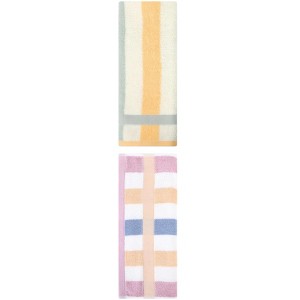 REGALWOVEN 2 Pack Cotton Soft Absorbent Striped Hand Towels for Bathroom 13" x 29" - 1 of 4