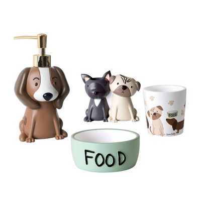 4pc Puppy Love Bath Set - Allure Home Creations