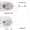 Whizmax Toilet Seat,Toilet Seat with Quick-Release And Quick-Attach, Plastic Toilet Seat with Soft Close, Never Loosen - 2 of 4