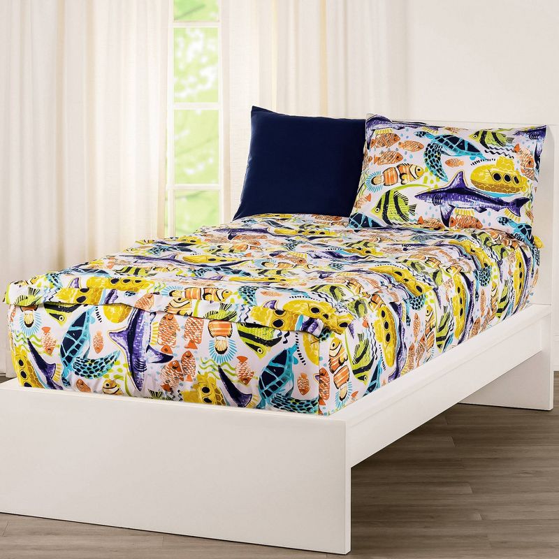 Full Beneath The Waves Bunkie Deluxe Zipper Kids&#39; Bedding Set - SIScovers, 5 of 11