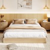 Wood Bed Frame, Wooden Platform Bed with Fluted Design, Queen Bed Frame with Study Support, Easy Assembly, No Box Spring Needed - 2 of 4