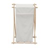 Household Essentials Wood X-Frame Hamper White - image 3 of 4