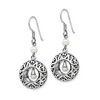 Black Bow Jewelry Sterling Silver & FW Cultured Pearls of Wisdom Dangle Earrings, 40mm - 2 of 4