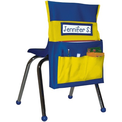 Carson Dellosa Education Chairback Buddy™ Blue and Yellow Pocket Chart Storage (1 piece)