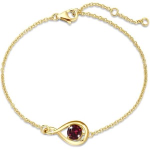 Infinity Birthstone Bracelet - 925 Sterling Silver Adjustable Chain, Fine Jewelry Gift for Women - 1 of 4