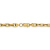 Black Bow Jewelry 5mm 14k Yellow Gold Hollow Open D/C Cable Chain Necklace - 4 of 4