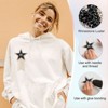 Unique Bargains Star Shape Rhinestone Glitter Iron On Sew Beaded Applique Patches 4 Pcs - 3 of 4