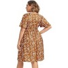 LXT-Plus Size  A Line Flowy Midi Dresses Plus Size Floral Party Dress - 2 of 4