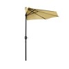 Westintrends 9Ft Half Round Umbrella with Half Resin Base Included for Outdoor Patio Window Shade Wall Balcony - 2 of 3