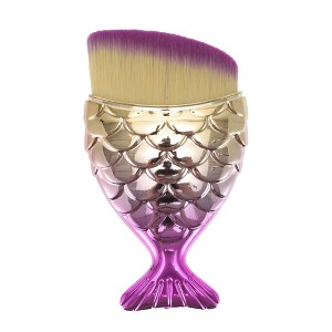 Unique Bargains Angled Mermaids Shape Foundation Brush 1 Pc - 1 of 4