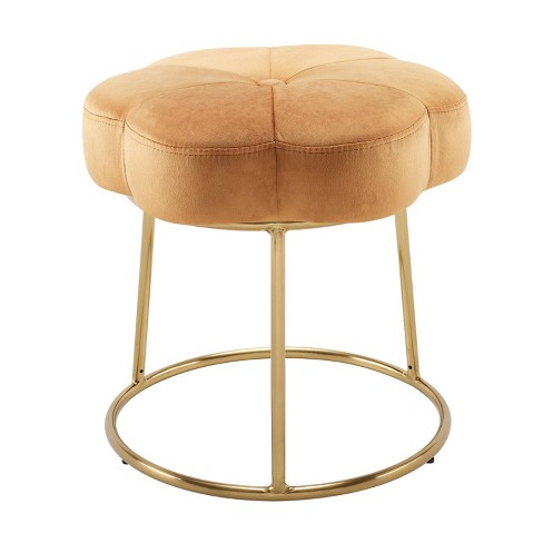 Seraphina Accent Vanity Stool Linon, How Tall Should A Vanity Stool Be