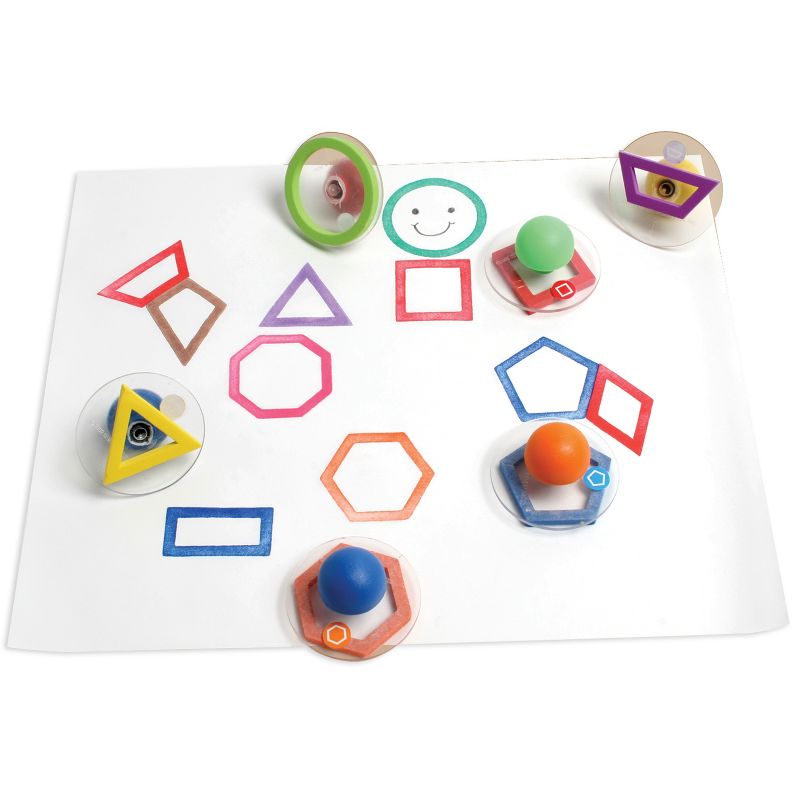 Ready 2 Learn Giant Stampers, Geometric Shapes, Outlines, Set of 10, 2 of 4