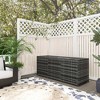 Outsunny 175 Gallon Outdoor Storage Box with Inner Liner, PE Rattan Wicker Deck Box with Pneumatic Bar Lift - 2 of 4