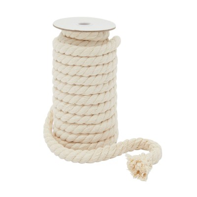 Bright Creations Nautical Twisted Cotton Rope for Arts and Crafts, 0.5 Inch Thick (30 Feet)