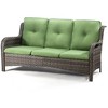 UPTIOT 73'' Wicker Outdoor Patio Sofa - 3 of 4