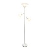 3-Light Floor Lamp with Scalloped Glass Shade - Elegant Designs - image 2 of 4