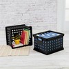 Sterilite Stackable Plastic Storage Crate Bin Organizer File Box with Handles for Home, Office, Dorm, Garage, or Utility Organization, Black - 4 of 4