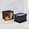 Sterilite Stackable Plastic Storage Crate Bin Organizer File Box with Handles for Home, Office, Dorm, Garage, or Utility Organization, Black - image 4 of 4