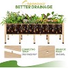AMERLIFE Raised Garden Bed - Features Legs, Drainage Holes, 16 Inch Depth - 4 of 4