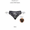 PARFAIT Luxlacy P6005 Pretty Lace And Mesh Hipster Panty With Extended Sizes - Black - 4 of 4