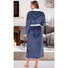 ADR Plush Robe for Women, Long Hooded Fleece Robe with Hood, Plus Size - 3 of 4