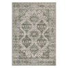 Retro irregular medallion pattern area rug – washable, ultra-thin, non-slip. Great for living rooms, dining spaces, bedrooms and offices. - 2 of 4
