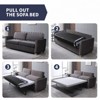 Mjkone Modern Velvet  2-in-1 Pull Out Sleep Sofa Bed - 2 of 4