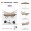 PURPLE LEAF Outdoor Modern Pergola Retractable Roof Aluminum Frame with Sun Shade Canopy Patio Shelter for Garden Yard Deck - 3 of 4