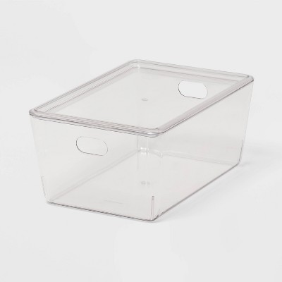 4L Stacking Clear Bin with Lid - Brightroom&#8482;