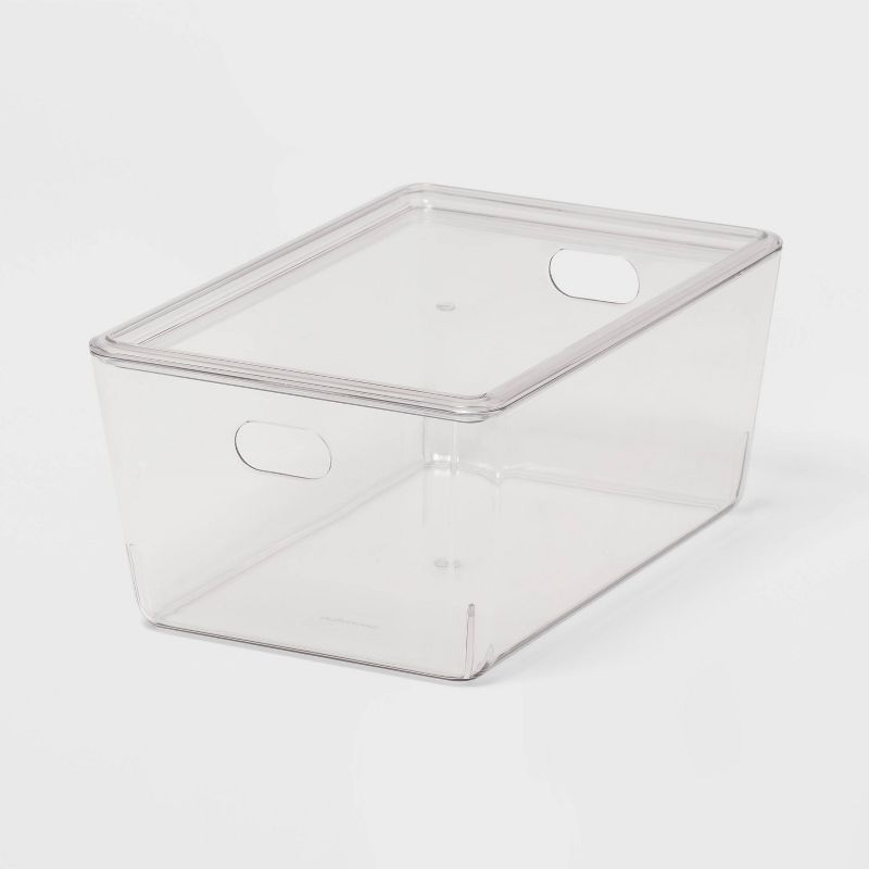 4L Stacking Clear Bin with Lid - Brightroom&#8482;, 1 of 5