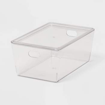 4L Stacking Clear Bin with Lid - Brightroom™