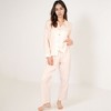 Anna-Kaci Lounge Women's Gingham Long Sleeve Pajama Set with Colorful Buttons Chest Pocket and Relaxed Fit Straight Pants - 2 of 4