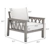 Anybear Aluminum 28.96x33.69x28.76in Single Armchair Gray - 2 of 2