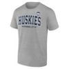 NCAA UConn Huskies Men's Gray Bi-Blend T-Shirt - 2 of 3