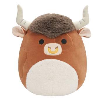 Squishmallows 11" Shep the Brown Spotted Bull Plush Toy