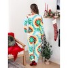 PATPAT Family Matching Christmas Pajamas, Tie Dye Pjs Sets with Snowman & Gingerbread, Includes Plaid Socks for Family - 3 of 4
