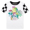 My Little Pony Retro Favorite Characters Youth Short Sleeve Shirt & Checkered Sleep Pajama Pants Set - 2 of 4