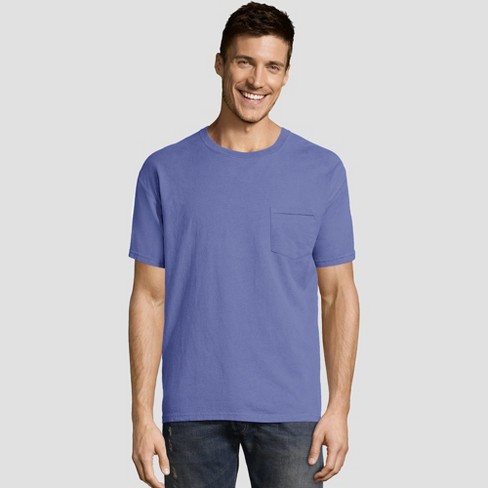 hobby Voksen Brug af en computer Hanes Men's Short Sleeve 1901 Garment Dyed Pocket T-shirt - Deep Blue S :  Target