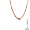 Steeltime Men's stainless steel round box chain necklace. Color Options: Silver, Gold, Rose Gold. Size Options: 16", 18", 24", 30" - 4 of 4
