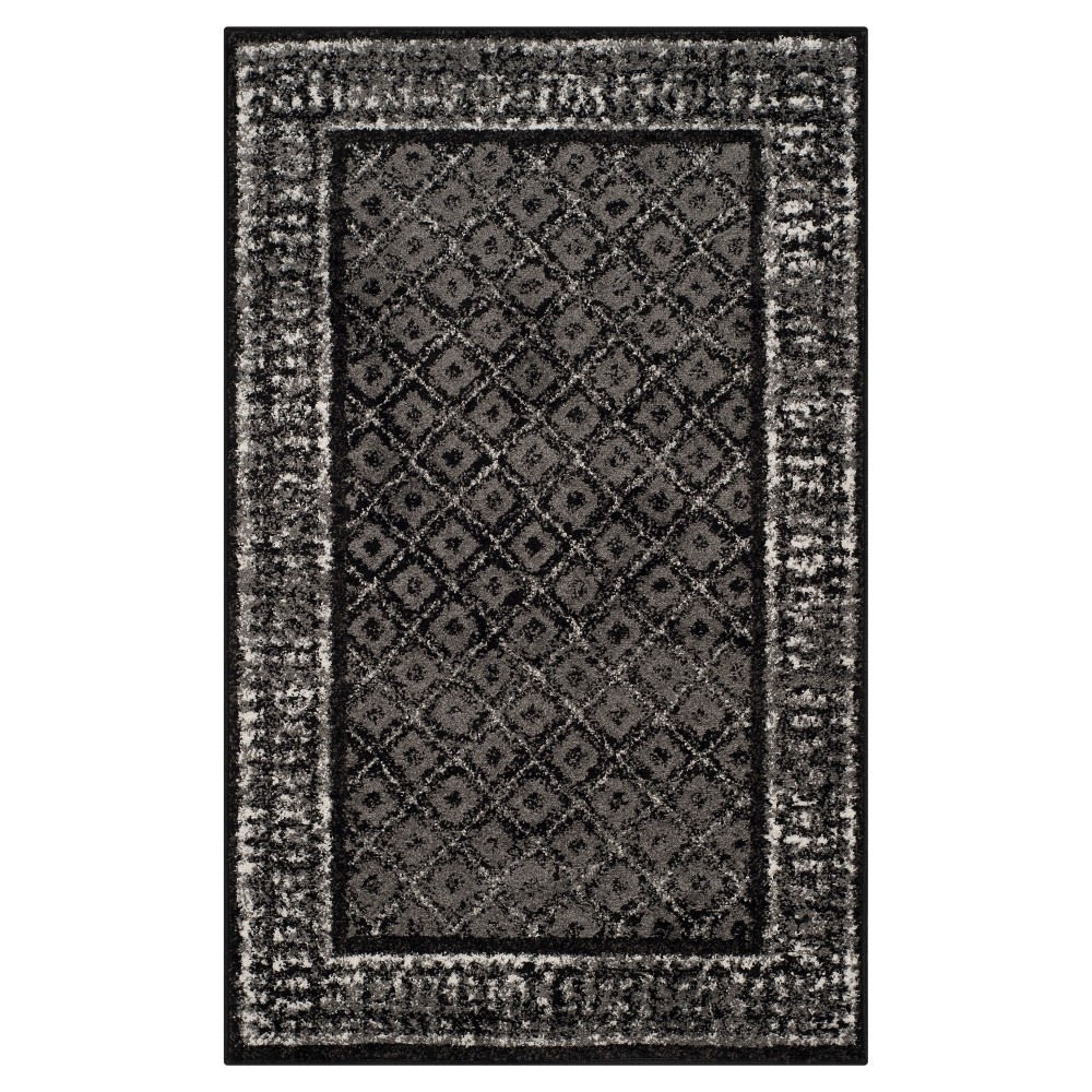 Remi Accent Rug - Black/Silver (3'x5') - Safavieh